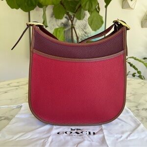 NWOT Coach 1941 Emery Crossbody Colorblock Red Apple Glovetanned Leather 688